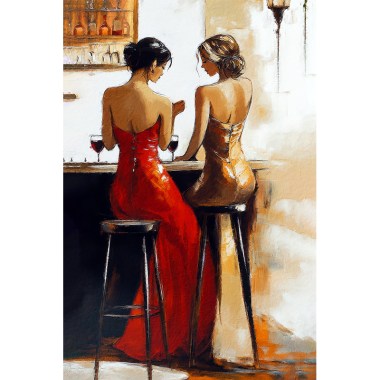 Zwei Frauen trinken Wein